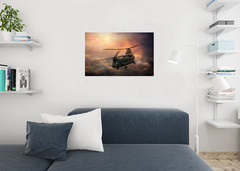 Boeing CH47 Chinook by Chris Lord Photo Photograph Art Print Poster 36×24