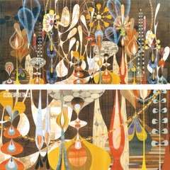48W»x24H» MEGALARIA by REX RAY – PSYCHEDELIC GRAPHIC FLORAL – CHOICES of CANVAS