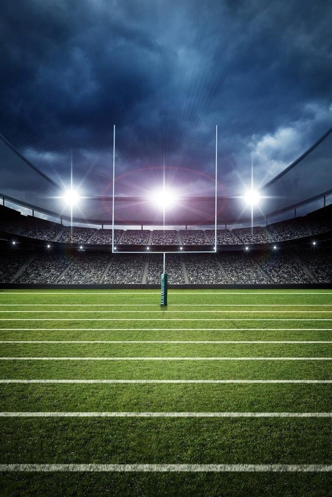 Laminated Football Field Goal Uprights Stadium 36″L x 24″W, Multicolor