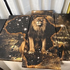 Africa #2 Canvas Wall Art Africa 80×40-5 Pieces Canvas Lion Nature Home New Art