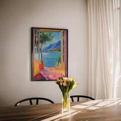 Henri Matisse Open Window Poster Fauvism Mediterranean Lake Como Wall Art