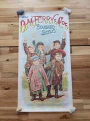 D.M. FERRY & COMPANIES STANDARD SEEDS ADVERTISING POSTER REPRINT? 24 X 12.5