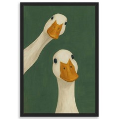 Animal Painting Wall Art Vintage Artwork Goose Minimalist Animal Wall Decor F…