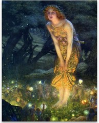 Midsummer Eve Fairy Poster 11×14 Unframed Print by Edward Robert Hughes Art