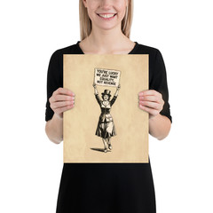 Equality Not Revenge Feminist Art Print Suffragette Protest Poster