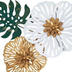 3D Flower Shaped wall Sticker decal Home Art decor Free Shipping !!!