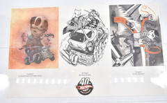 Hot Wheels 40th Anniversary Mattel Comic Con Promotional Art Poster 10″ x 17″
