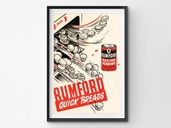 Baking Powder Vintage POSTER! (up to 24″ x 36″) – 1940’s – Kitchen – Quick Bread