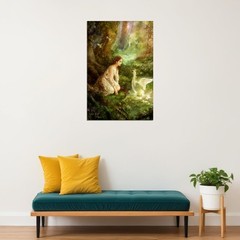 619371 Fairy Fairies Girl Oil Wall Print Poster