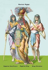 Egyptian Staff Bearers, Egyptian King Richard Brown Poster Print