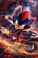 Shadow in Sonic 3 Shadow the Hedgehog, Sonic the Hedgehog, Poster 24″ x 36″ inch