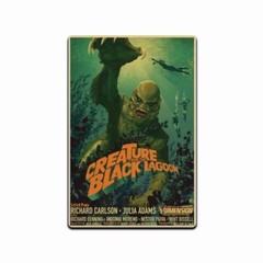 CREATURE FROM THE BLACK LAGOON Classic Movie Poster Aluminum Tin Sign 8×12 inch