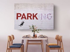 Banksy Girl in Swing Canvas Print – Ready to Hang Wall Art