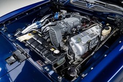 1973 Ford Mustang Blue Classic Car Poster Photo 4 Sizes (2 PHOTO SET)