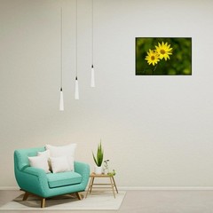 Yellow Daisy Botanical Print – Vibrant Flower Wall Art for Living
