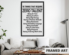 Inspirational Quotes, Framed 11×17″ Motivational Poster Home Decor Wall Art