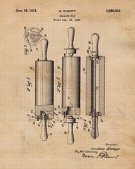 Baking Patent Prints, 6 (8×10) Unframed Photos, Wall Art Decor for Home Work …