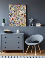 Takashi Murakami – Skulls Art Print | Mounted Canvas | Framed Canvas |Acrylic