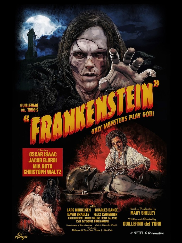 Frankenstein Movie Poster, Horror Movie Print, Home Decor