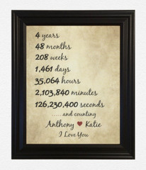 4th Anniversary Gifts for Wife 4 Year Wedding Anniversary Gift for Husband