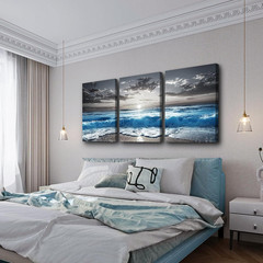 TTHYUEWS Beach Wall Art for Living Room Canvas Wall Decor for Bedroom Office Dec