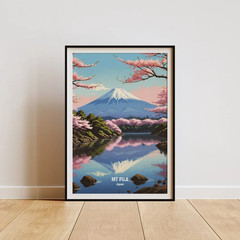 Japan Travel Fuji Mountain Kyoto Osaka City Landscape Posters and Prints Canvas