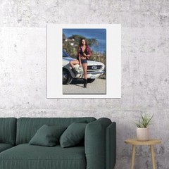 75573 Hot Rod Car Sexy Model Girl Art Wall Print Poster US