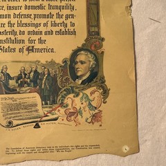 United States Constitution Poster Antique Style great American documents Print