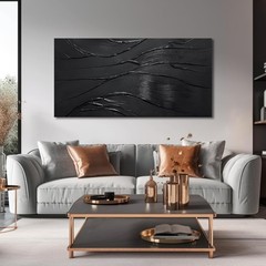 Modern Wall Decor For Bedroom Abstract Hand-Painted Oil Painting For Living R…