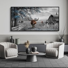 yiijeah Western Decor for Home Large Pictures Wall Decor Living Room Modern …