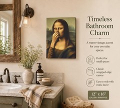 Conversation Starter Bathroom Decor – Humoristic Art Print