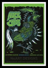 Framed Vintage Style Rock ‘n’ Roll Poster «ALICE IN CHAINS»;12×18