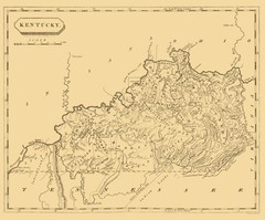 Historic State Map – Kentucky – Conrad 1804 – Vintage Wall Art
