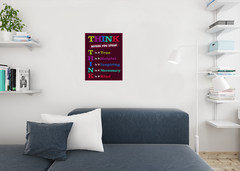 Classroom Sign Think Before You Speak School Rules Art Print Poster 16×24