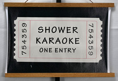 Shower Karaoke One Entry Ticket Canvas Poster New Size 12″X18″ Poster Only