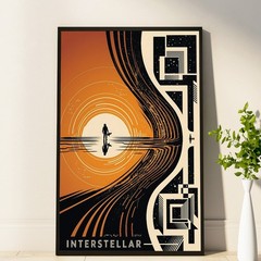 Interstellar Movie Poster, Cosmic Adventure Print