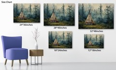 Native American Wall Decor for Bedroom – Native American Wolf Wall Art, India…