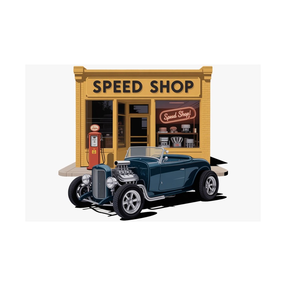 Speed Shop Series number #004, also have Poster, vintage look