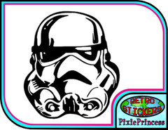 Star Wars Storm Trooper V Vinyl Sticker Car Truck Window Wall Poster Art Movie