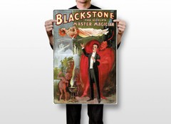1930s Blackstone The Magician Vintage Style Early Magic Wall – POSTER 20″x30″