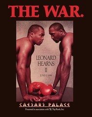 Sugar Ray Leonard vs. Thomas Hearns II Official Event Poster No Frame