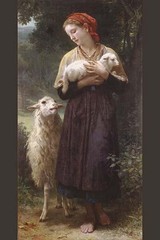 The Newborn Lamb by William Bouguereau – Art Print