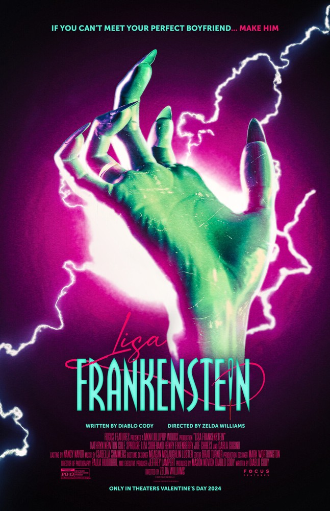 BB2249 Lisa Frankenstein Film By Zelda Williams 2024 Hand Movie Poster 11×17
