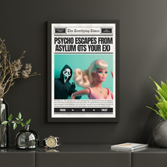 halloween printable wall art | halloween barbie decor | digital download
