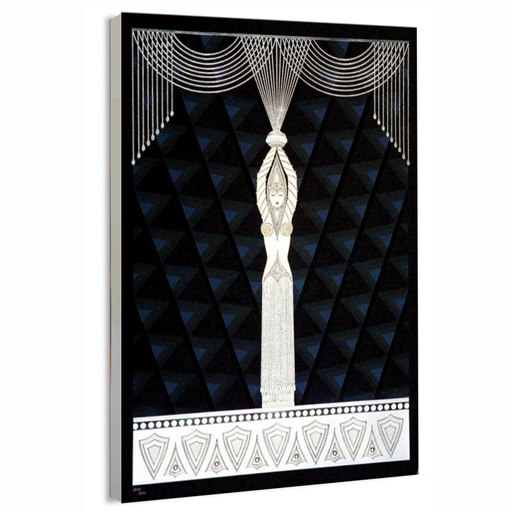 Pearls and diamonds Erte Contemporary Poster or Canvas Wall Art Home Decor Print