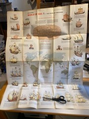 Map – World of Sail 1. Bartholomew World Pictiorial Map Series 1984