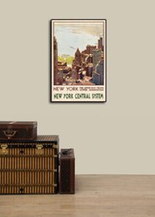 1920s Lower Manhattan NY Central System Vintage Style Travel Poster – 24×36