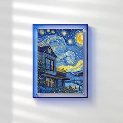 Luxury Aesthetic Acrylic Wall Frame – Rainbow Tinted Art Display For Home Office