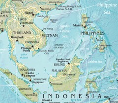 2013 CIA Map of Asia World Fact Book Home School Geography Poster Study History