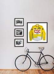 1952 Giro d’Italia, Laundry Day, Vintage Cycling Print, 8 x 10 inch Lithograph